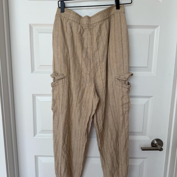 BDG Owen Linen Pull-On Cargo Pants Large - Picture 4 of 6